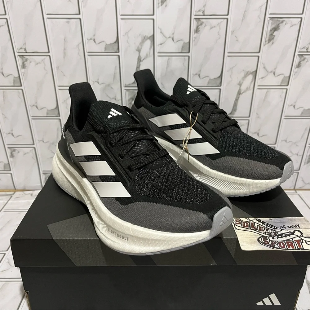 New Adidas Ultraboost 5X Ultra Boost Running Shoes Black Grey White Training